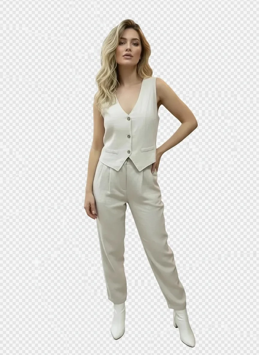 Sierra Otantik Keten Pamuk Yelek