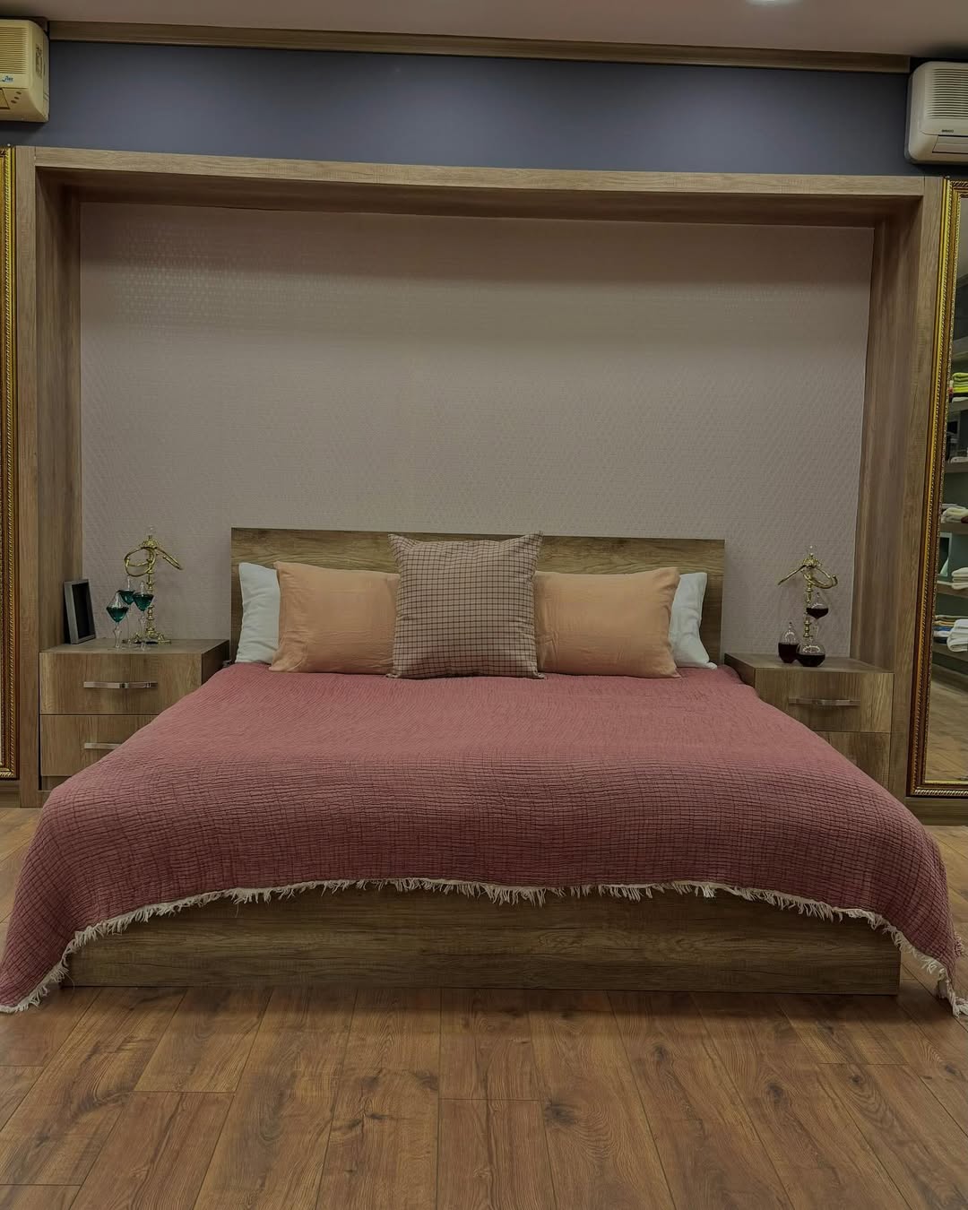 7 Kat Muslin Yatak Örtüsü - gülkurusu