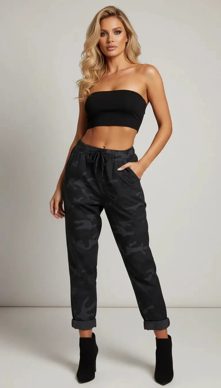 Sierra Otantik Kamuflaj Desenli Pantolon