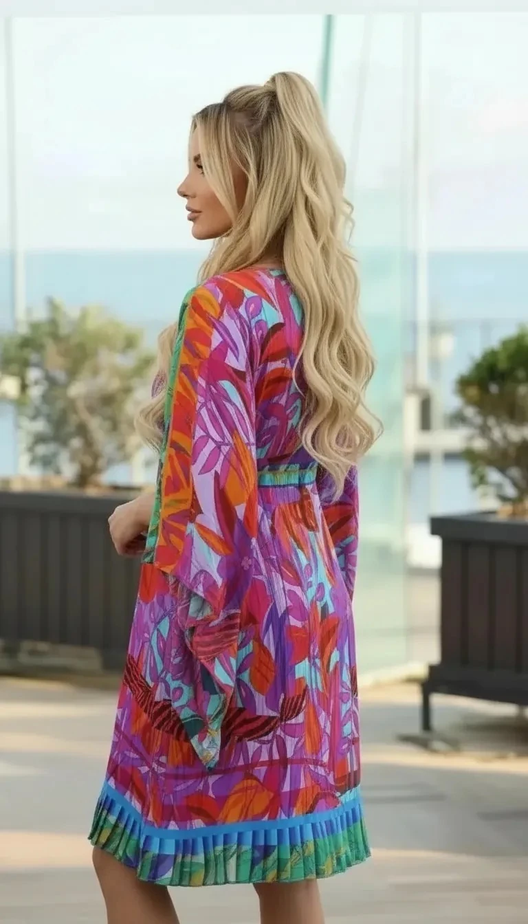 Sierra Otantik Marin Kısa Elbise