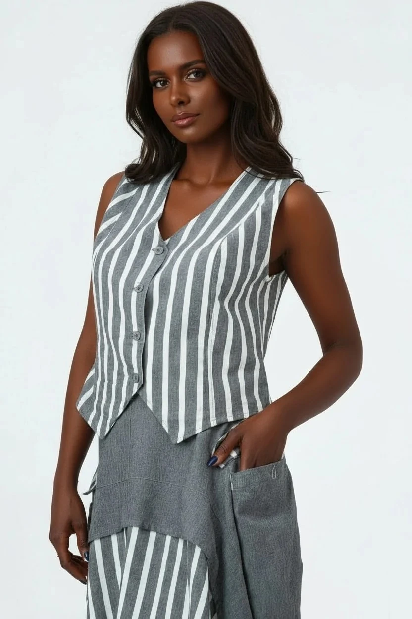 Kadın Kargo Cepli Fermuarlı İnce Etek