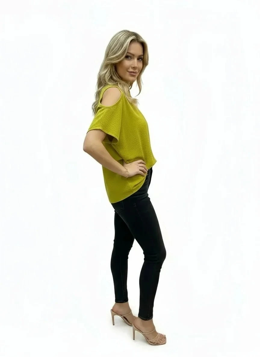 Airobin yırtmaçlı bluz