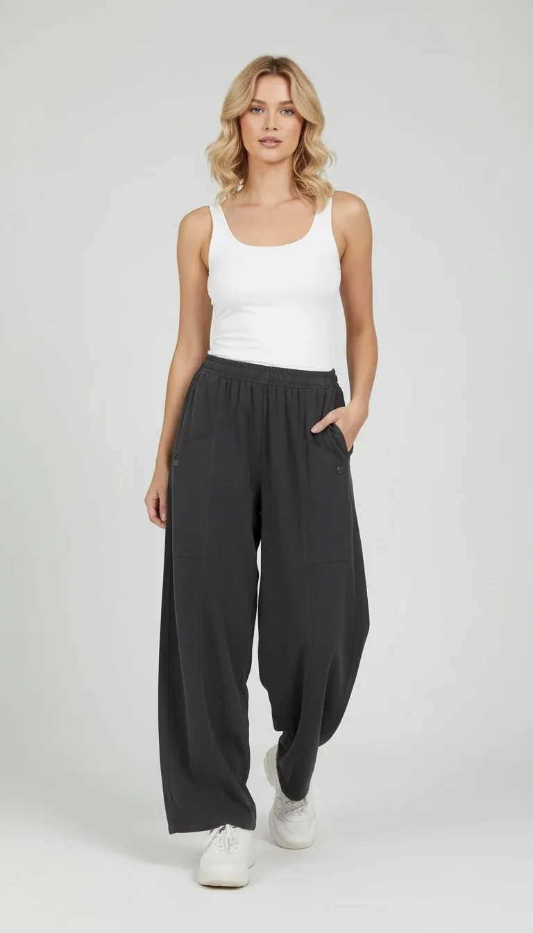 sierra Otantik Salaş Pantolon (Loose/Relaxed Fit Pants)