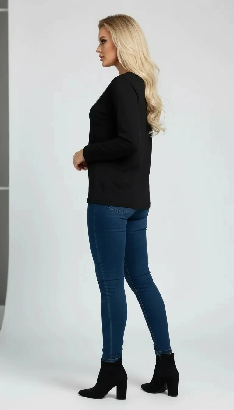 Suni Deri Yakalı Kazak