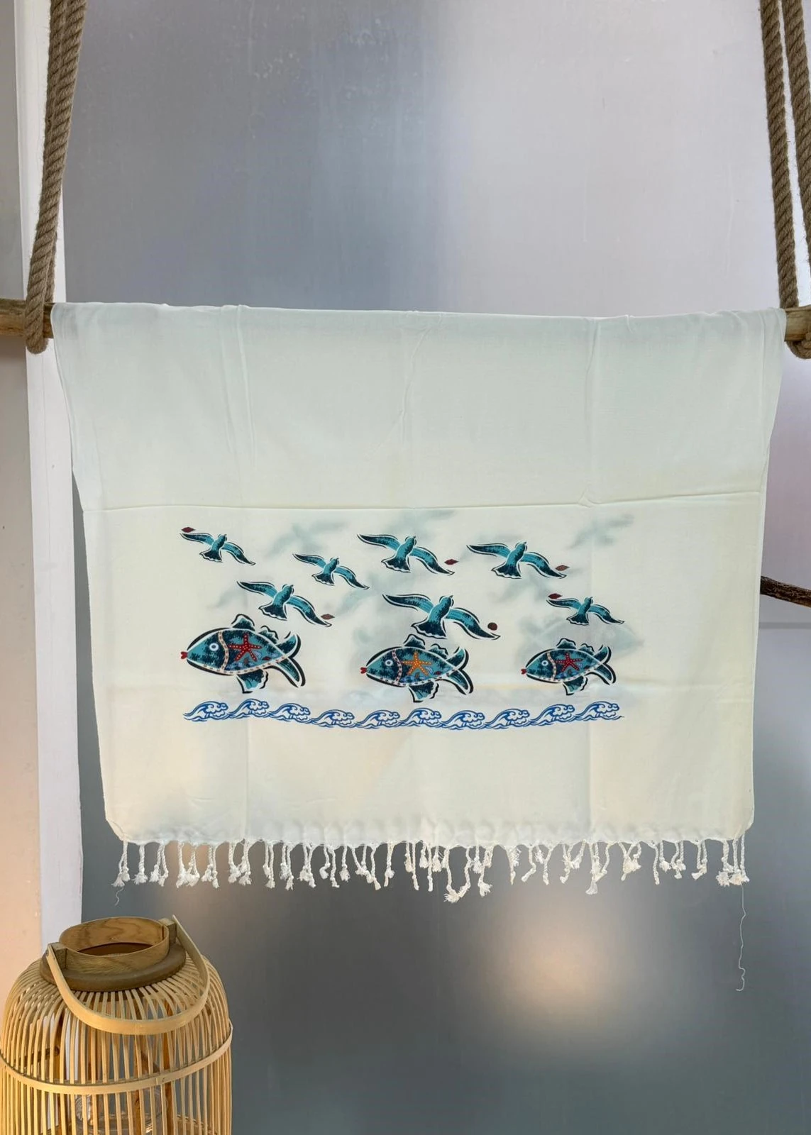 Viskon Digital Baskılı Peştamal - Balık