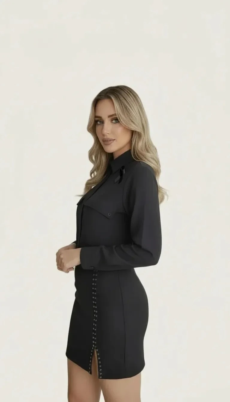 Sierra Otantik Kadın Bağcıklı Omuz Detaylı Gömlek – Lace-Up Bluz | Beyaz, Kuşgözü Aksesuarlı Casual Giyim