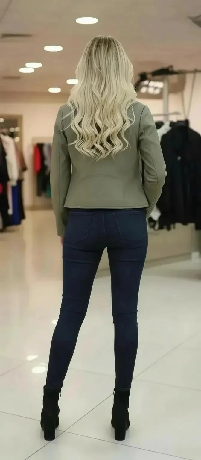 Sierra Otantik Haki ve Siyah Derili Ceket