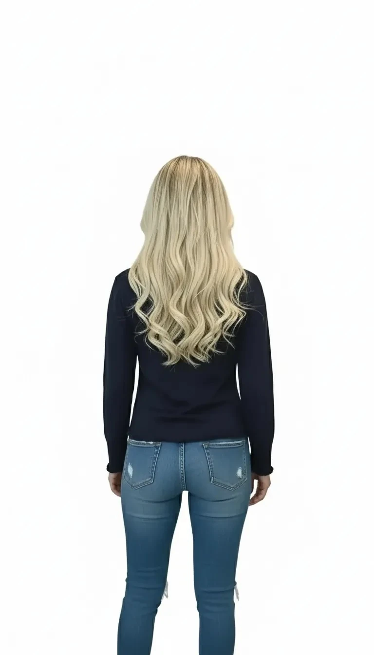 Sierra Otantik Kadın Fringe Detaylı Kısa Denim Ceket | Yuvarlak Yaka, Yıpranmış Kenarlı Şık ve Rahat Günlük Model