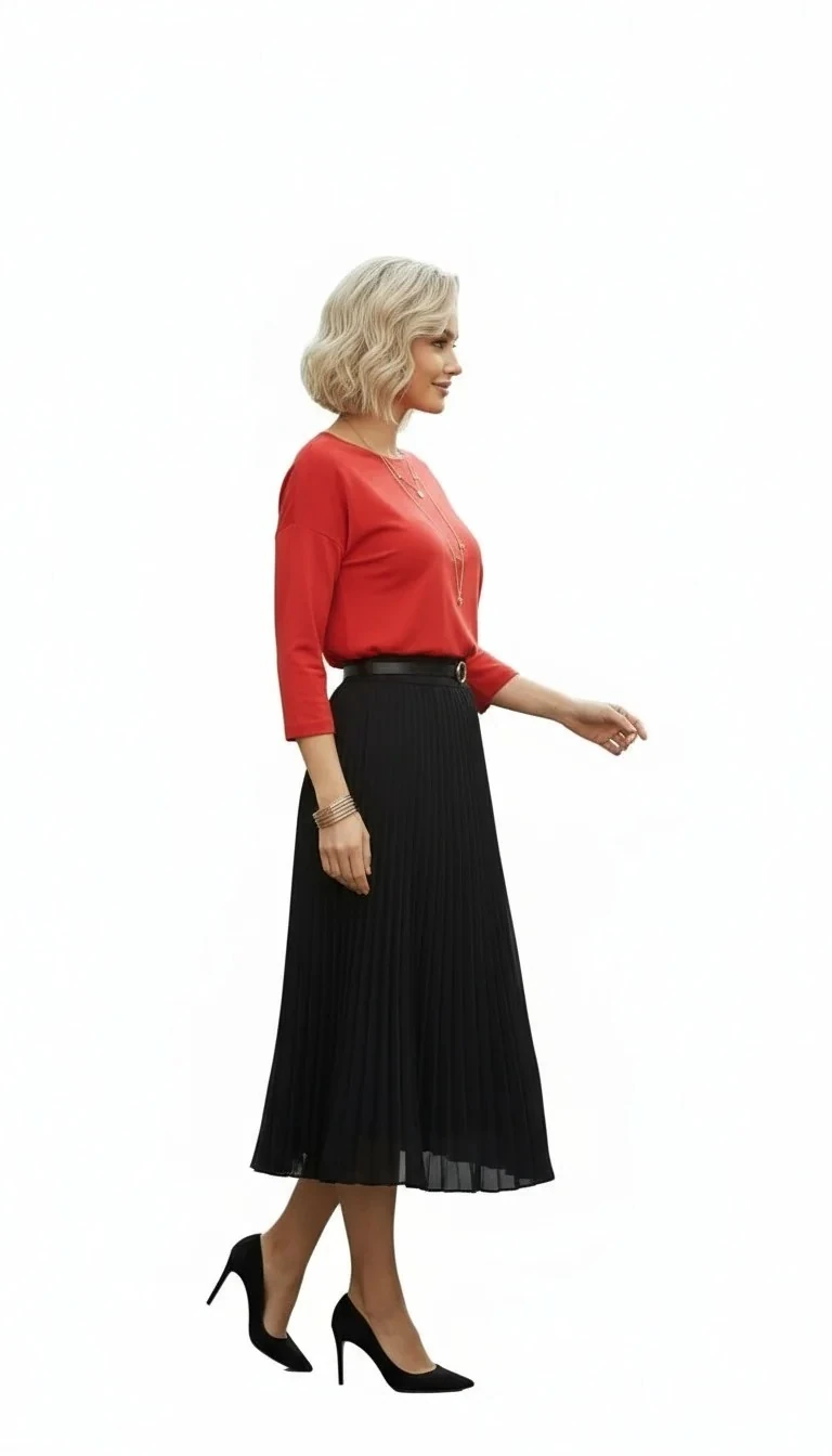 Kadın Basic Relax Fit Dökümlü Yarım Kol Triko Kazak