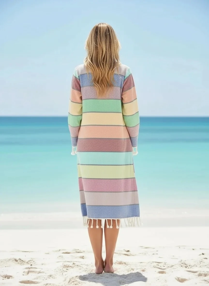 El Dokuması Peştemal bornoz