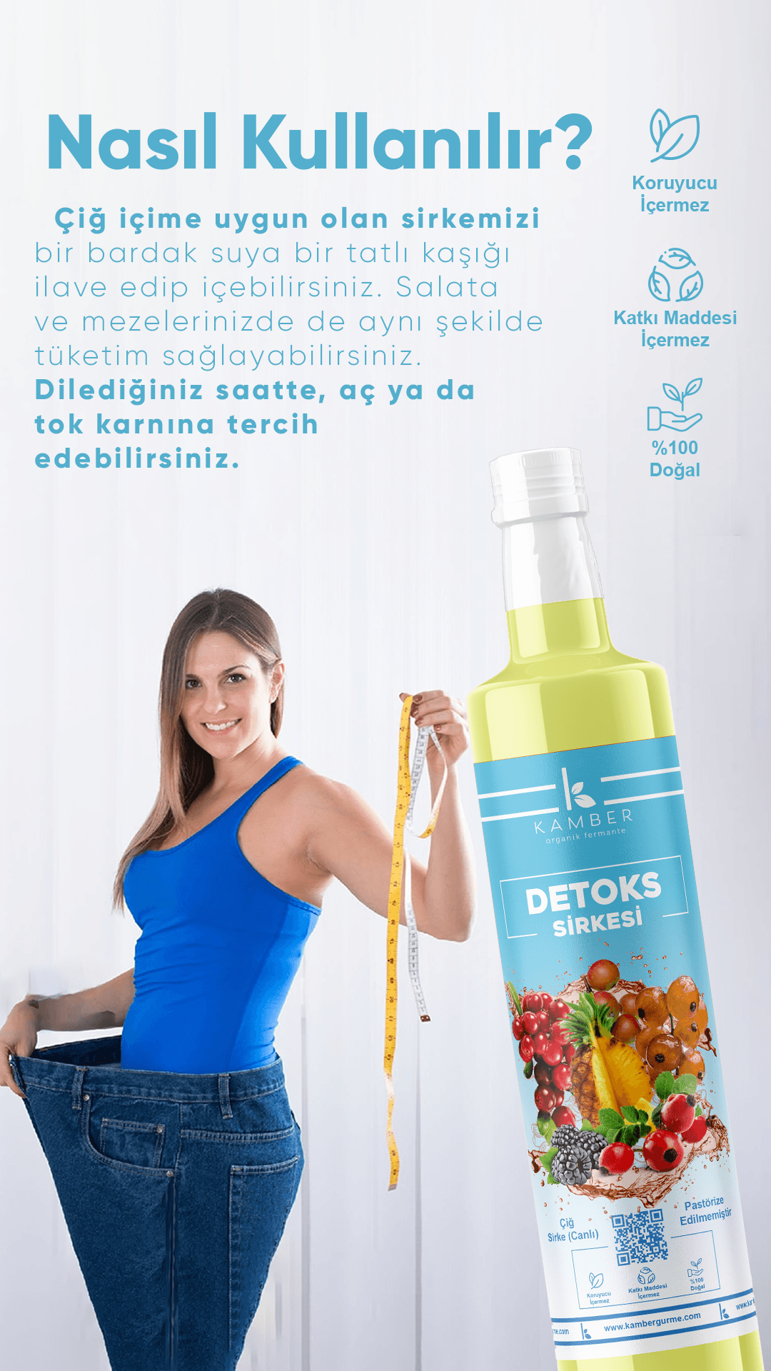 Detoks Sirke- 250ML (1,5 Yıl Dinlendirilmiş) - Ödem atmaya yardımcı 