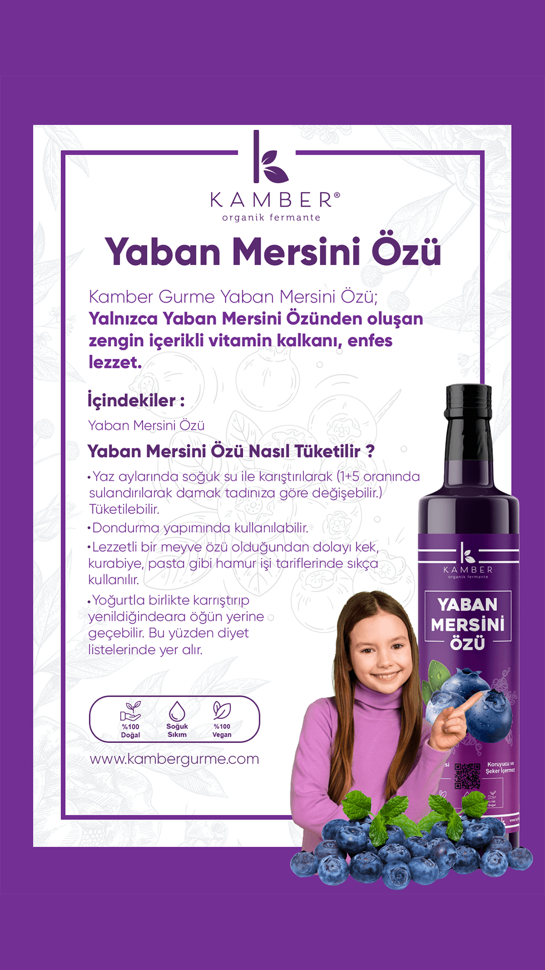 Yaban Mersini Özü 360 GR (Yeni Hasat Kırmızı)