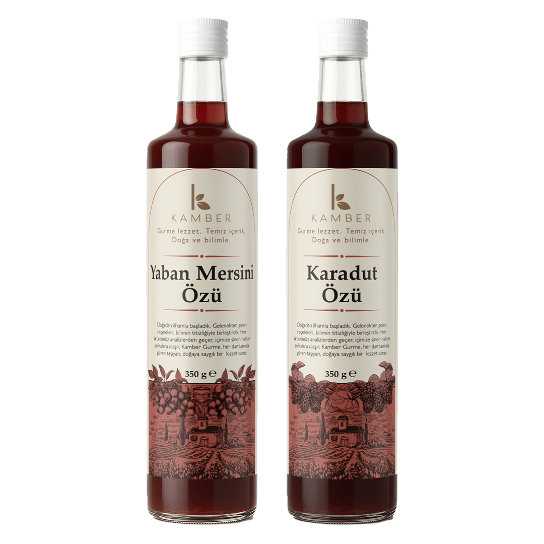 2’li fırsat Karadut Özü (350gr) - Yaban Mersini Özü (350gr - Yeni Hasat Kırmızı )