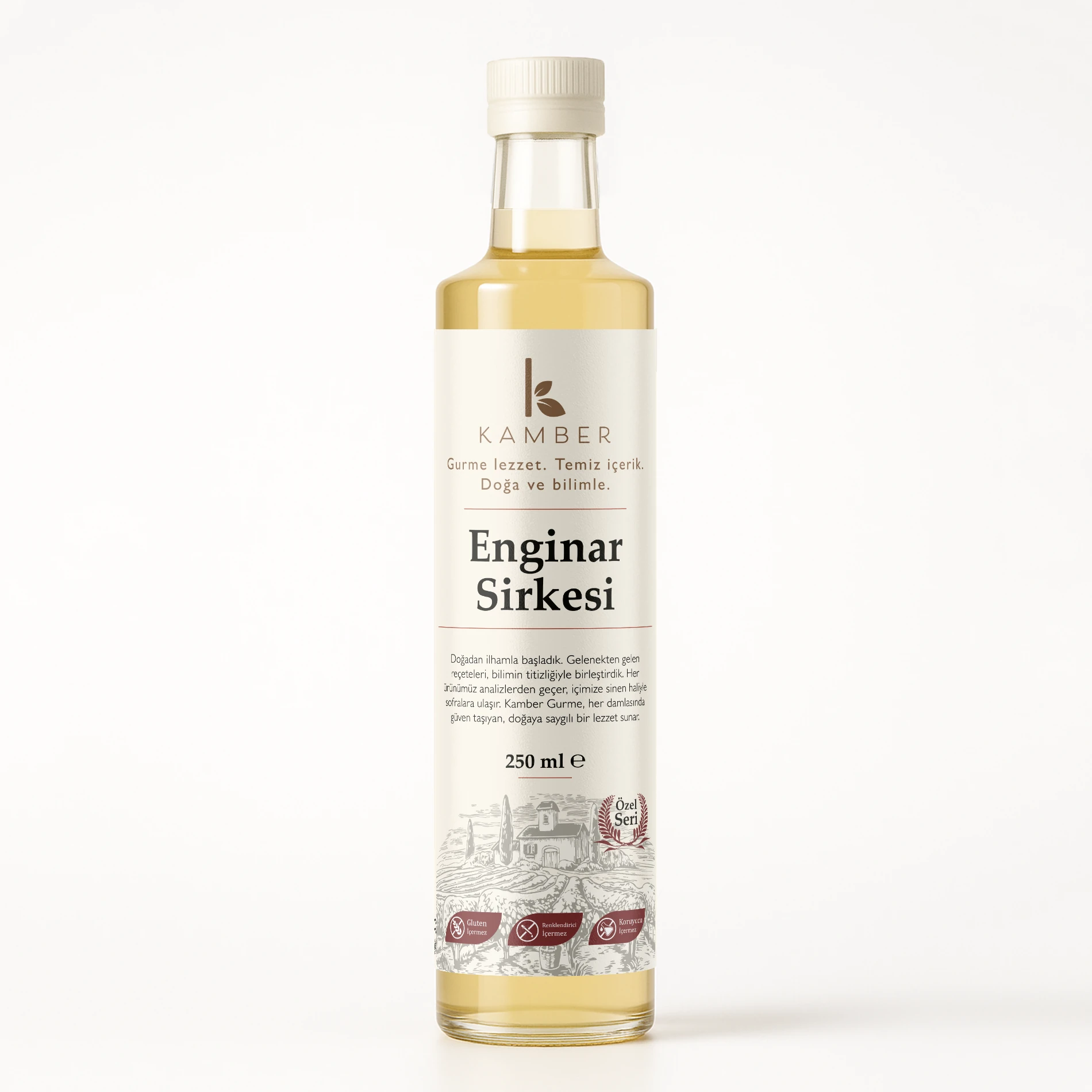 Enginar Sirkesi - 250 ML (12 Ay Fermente Edilmiş)