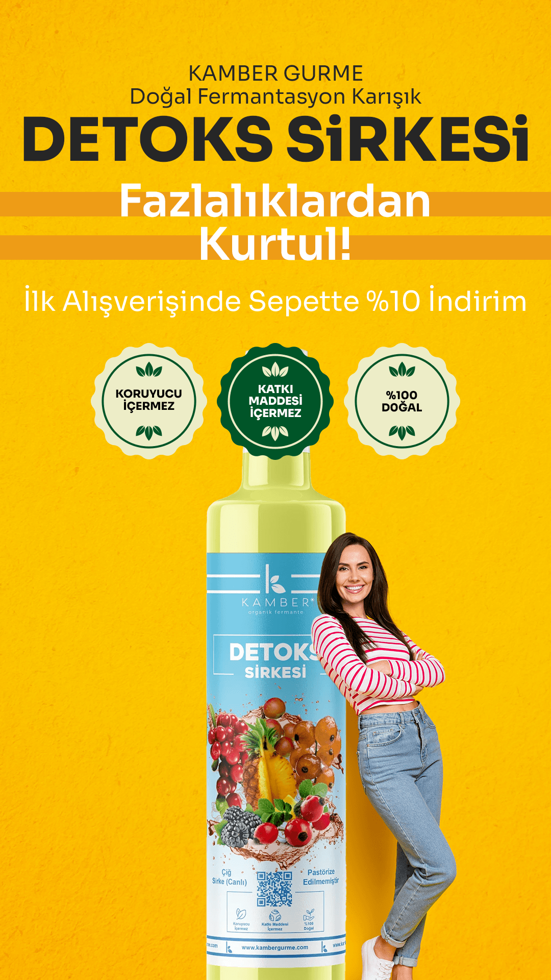 Detoks Sirke- 250ML (1,5 Yıl Dinlendirilmiş) - Ödem atmaya yardımcı 