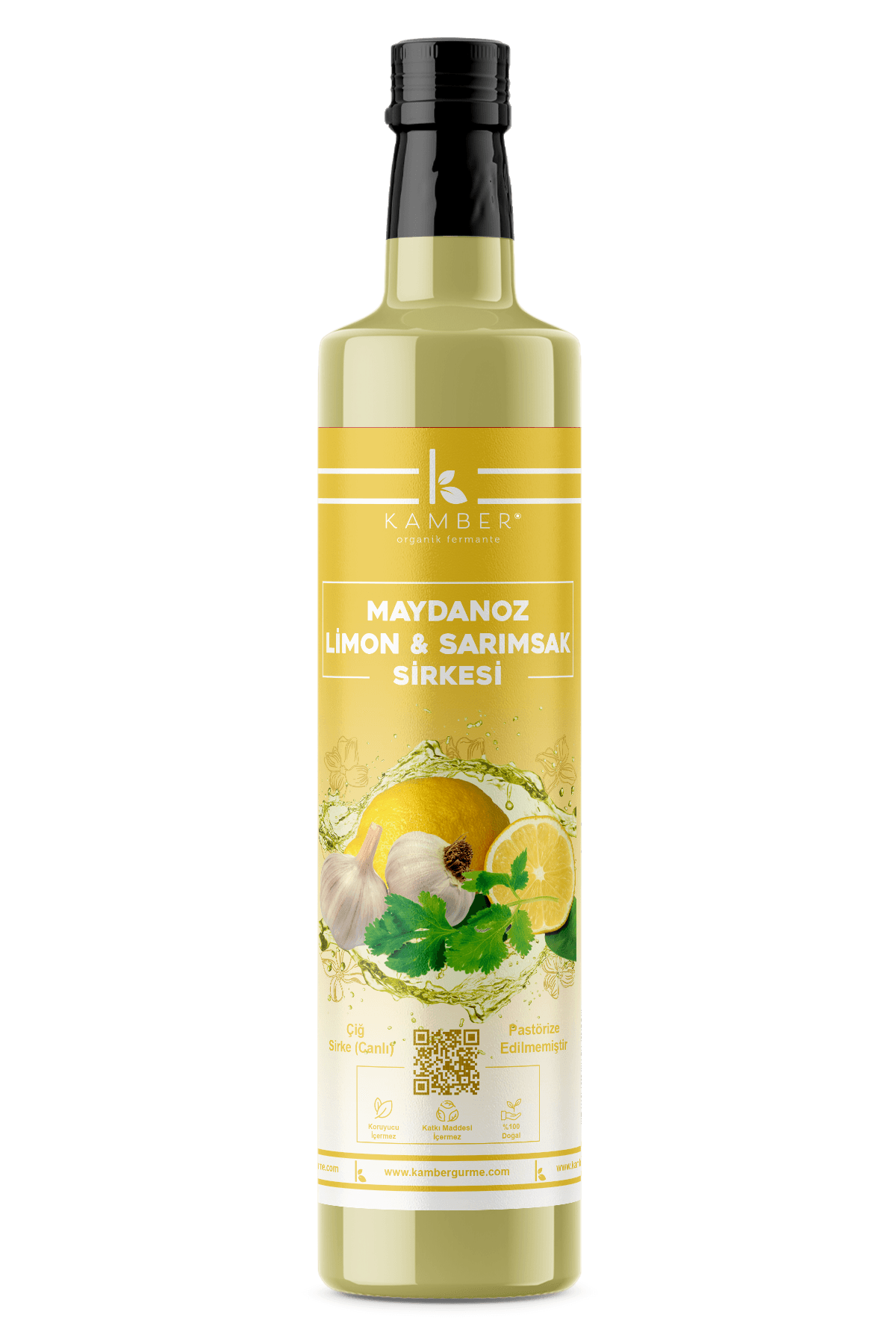 Natural Fermentation Garlic-Lemon-Parsley Vinegar - 250 ML