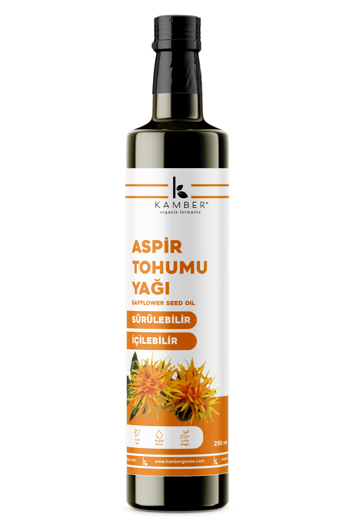 100% Pure Safflower Seed Oil 250 ml - Cold Pressed