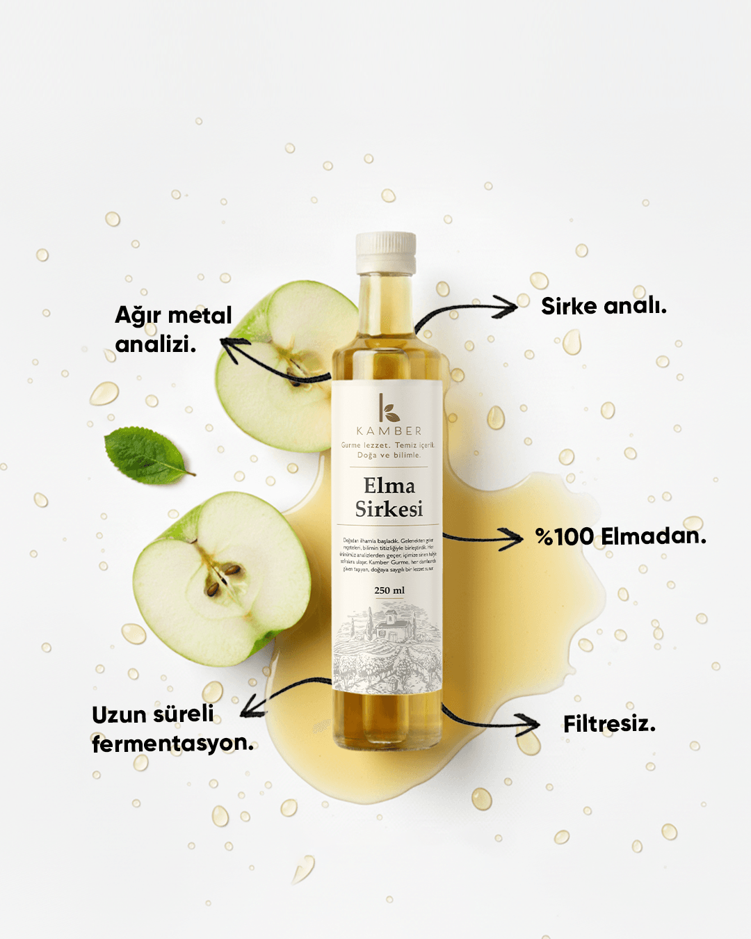 Elma Sirkesi 250 ML (36 AY DİNLENDİRİLMİŞ )