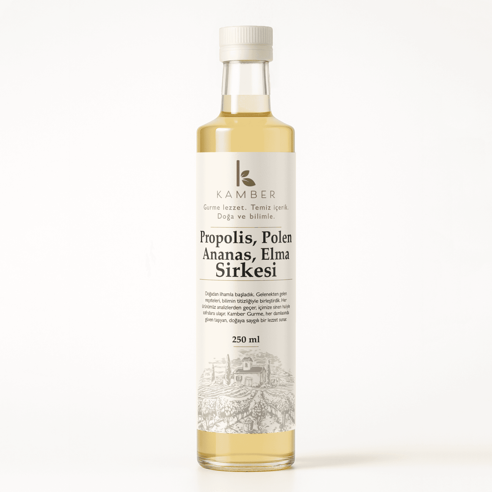 Propolis, Polen, Ananas ve Elma Sirkesi 250 ML - Yeni Seri 15 Ay Fermente edilmiş