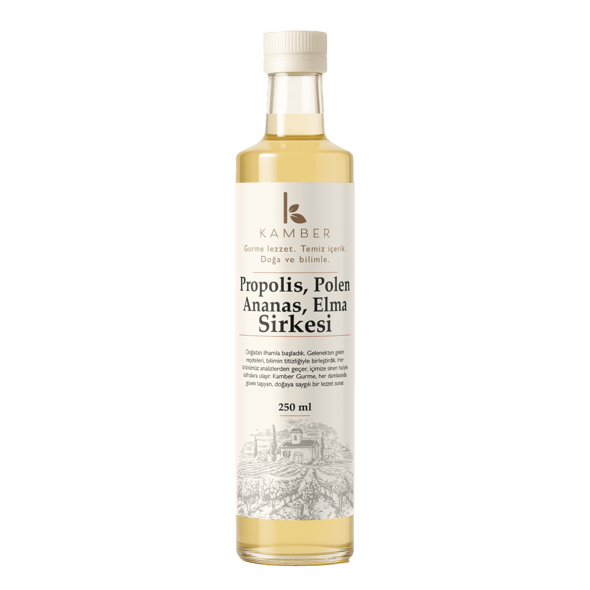 Propolis, Polen, Ananas ve Elma Sirkesi 250 ML - Yeni Seri 15 Ay Fermente edilmiş