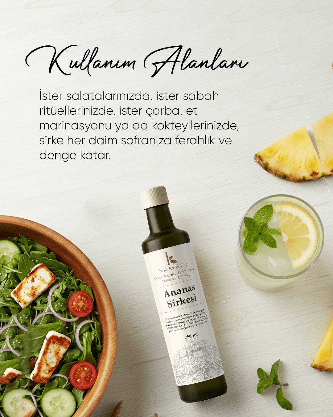 Ananas Sirkesi 250 ML - Yeni Seri