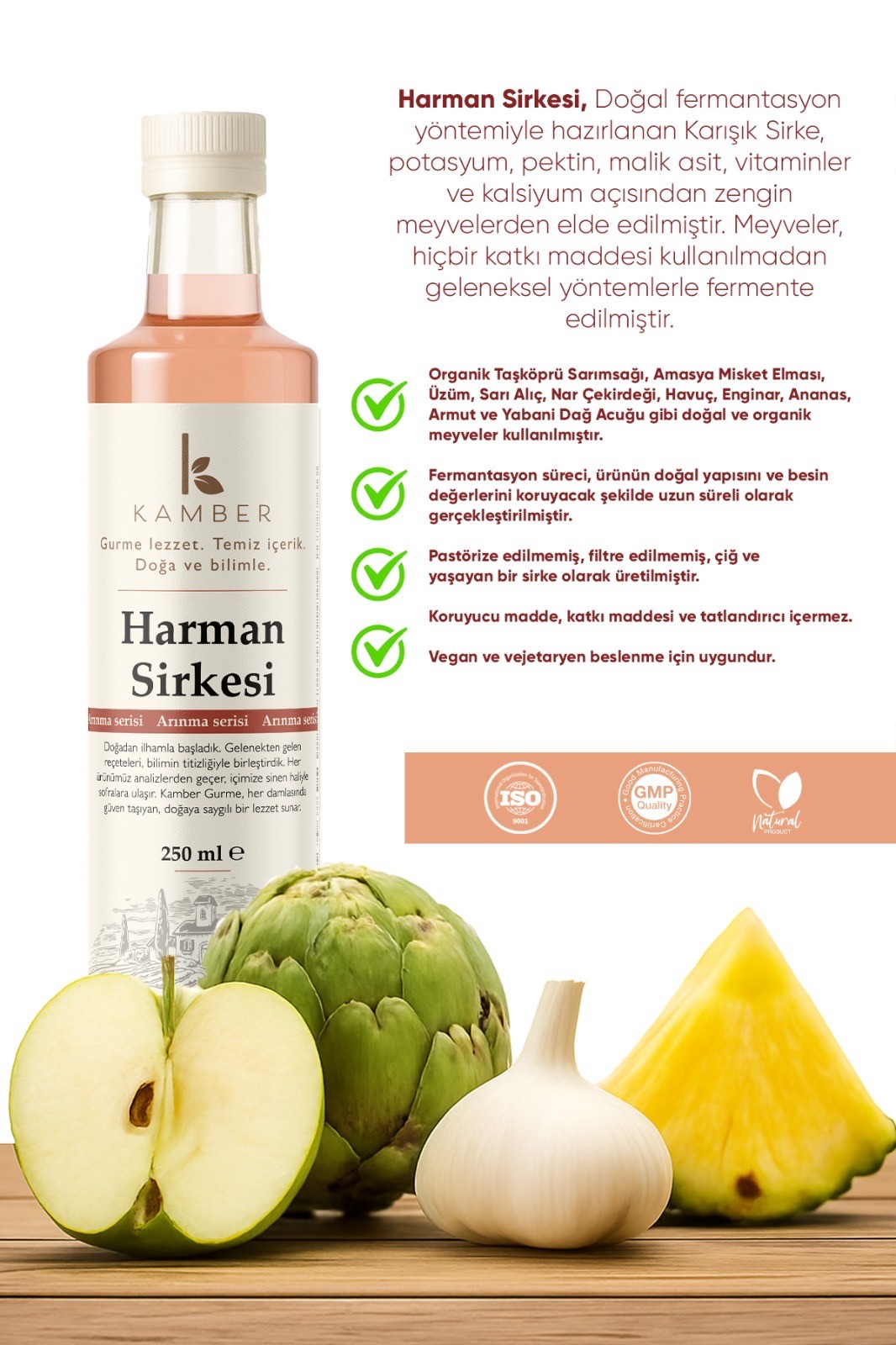 Harman Sirkesi - 250ML (1,5 Yıl Dinlendirilmiş)
