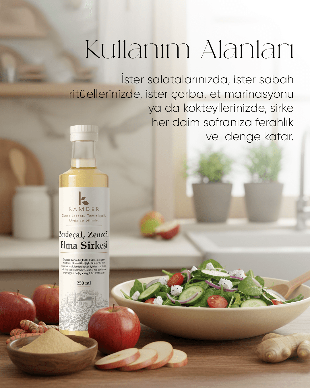 Zencefilli-Zerdeçallı-Elma-250 ML (12 Ay Dinlendirilmiş) 