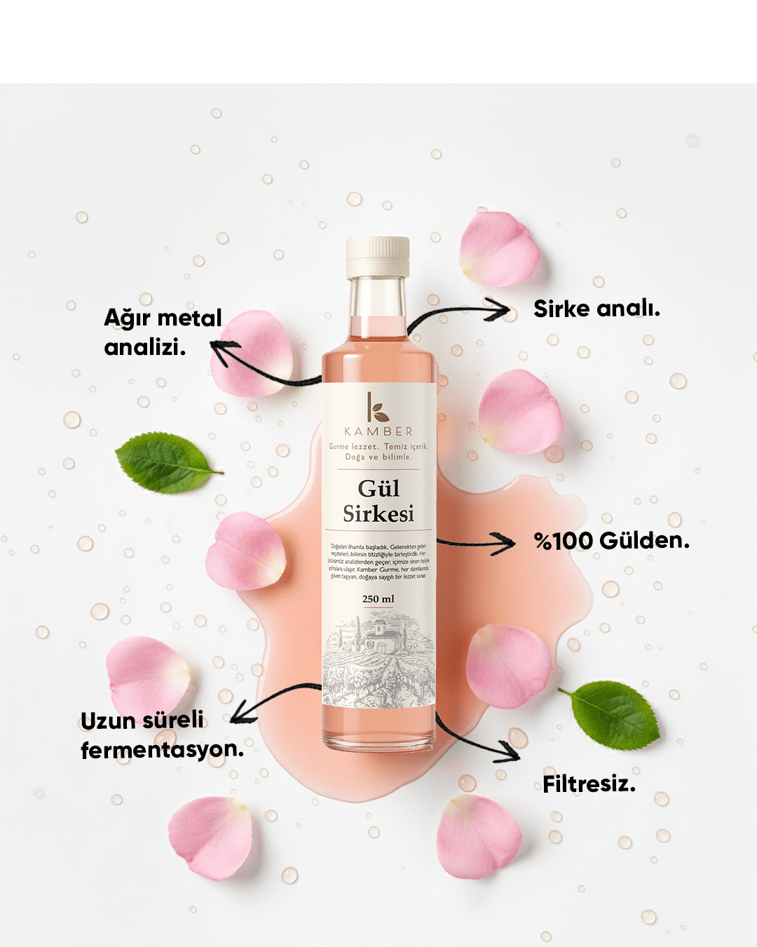 Gül Sirkesi - 250 ML 