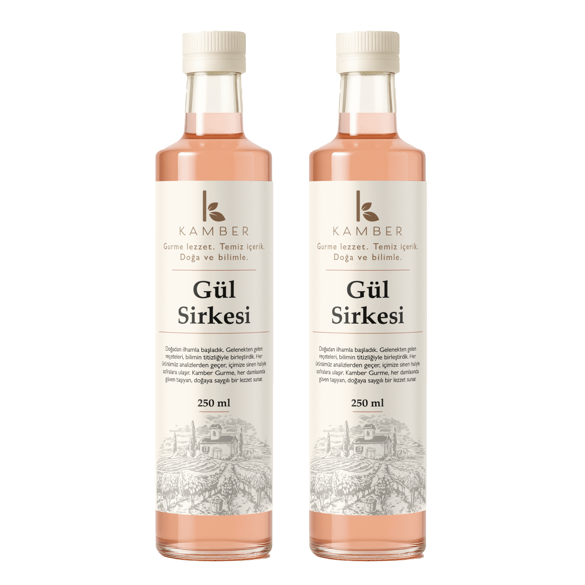 2'li Gül Sirkesi (250ML x 2 ) YENİ SERİ