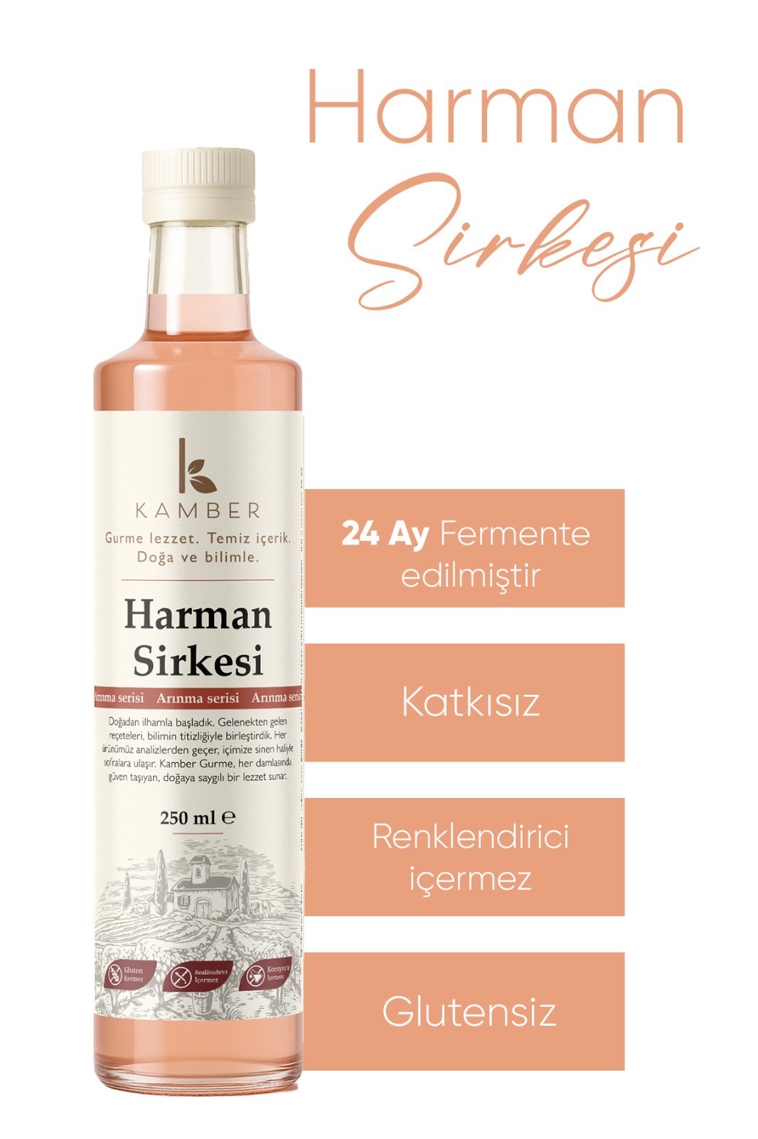 Harman Sirkesi - 250ML (1,5 Yıl Dinlendirilmiş)