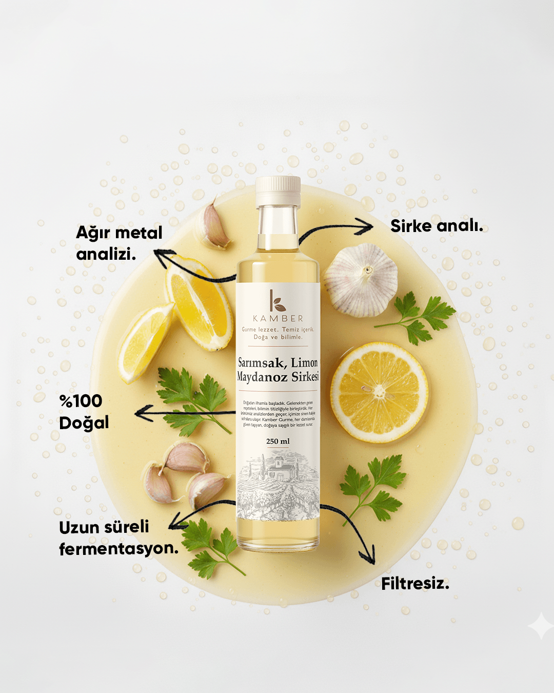 Sarımsak-Limon-Maydanoz-250ML (24 Ay Dinlendirilmiş)