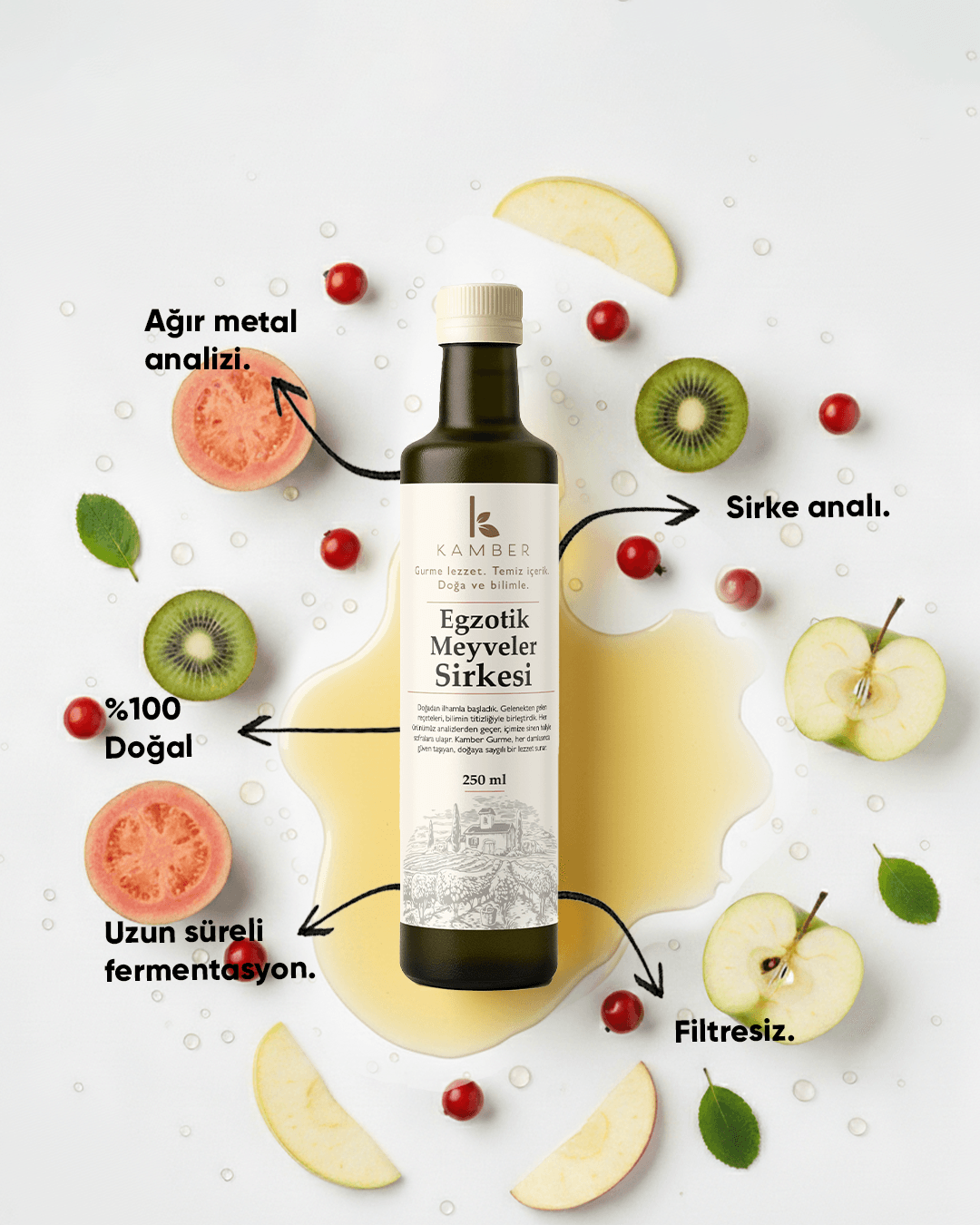 Egzotik Meyveler Sirkesi - 250 ML