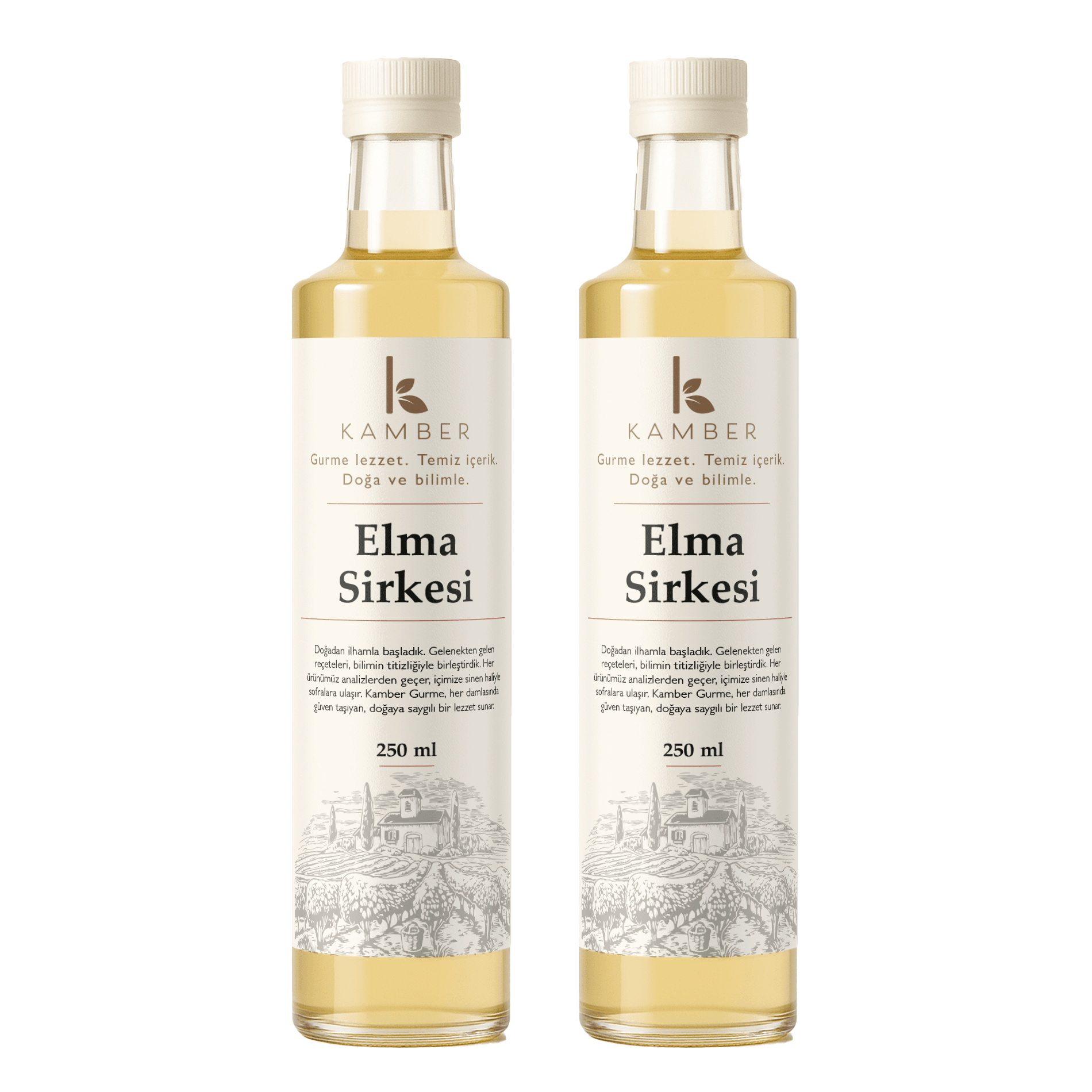2'li Elma Sirkesi (250ML x 2 ) YENİ SERİ