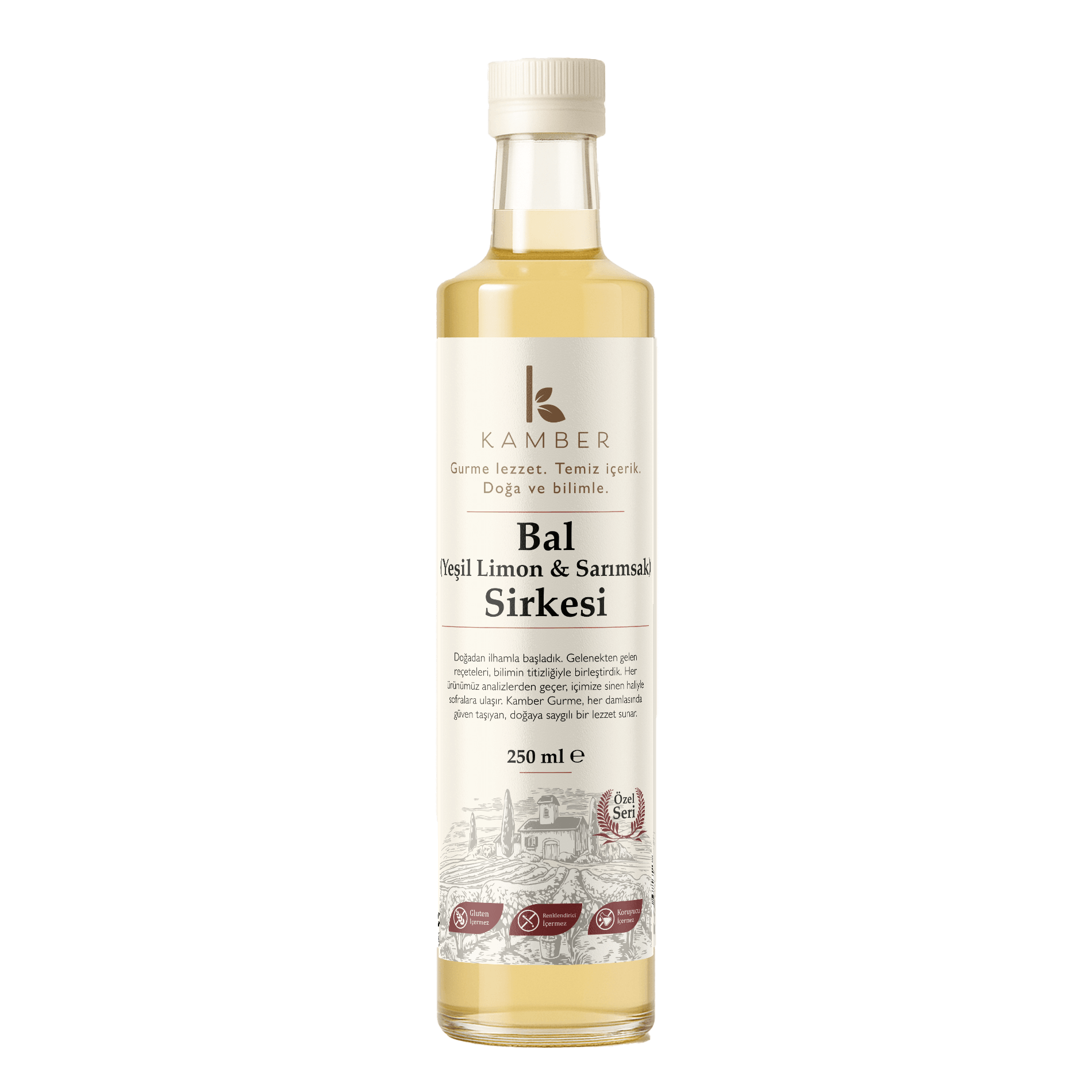  Bal -Limon- Sarımsak Sirkesi 250 ML (+6 çeşit sirke ) (18 Ay Dinlendirilmiş)
