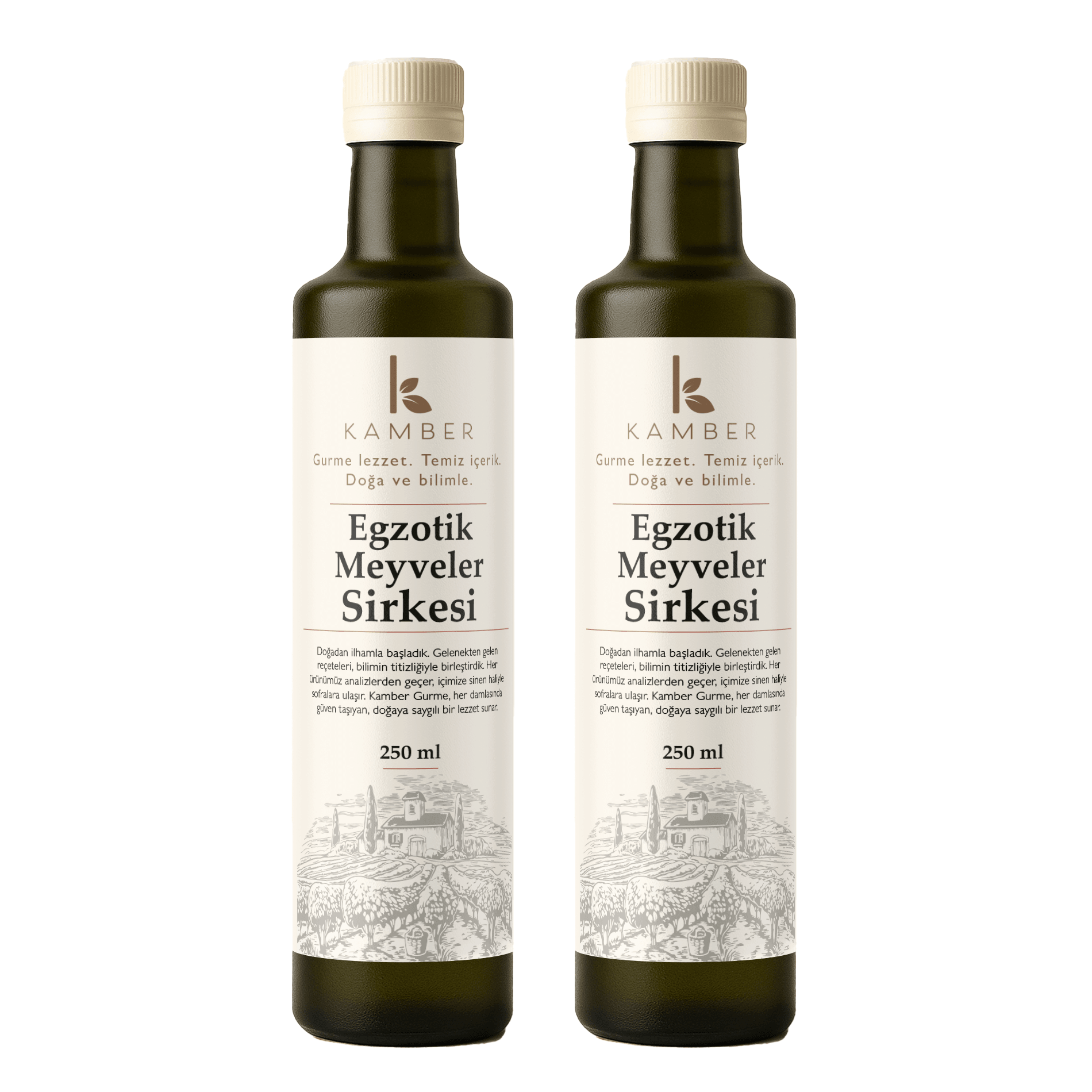 2'lü Egzotik Meyveler Sirkesi (3x250 ML) - Yeni Seri