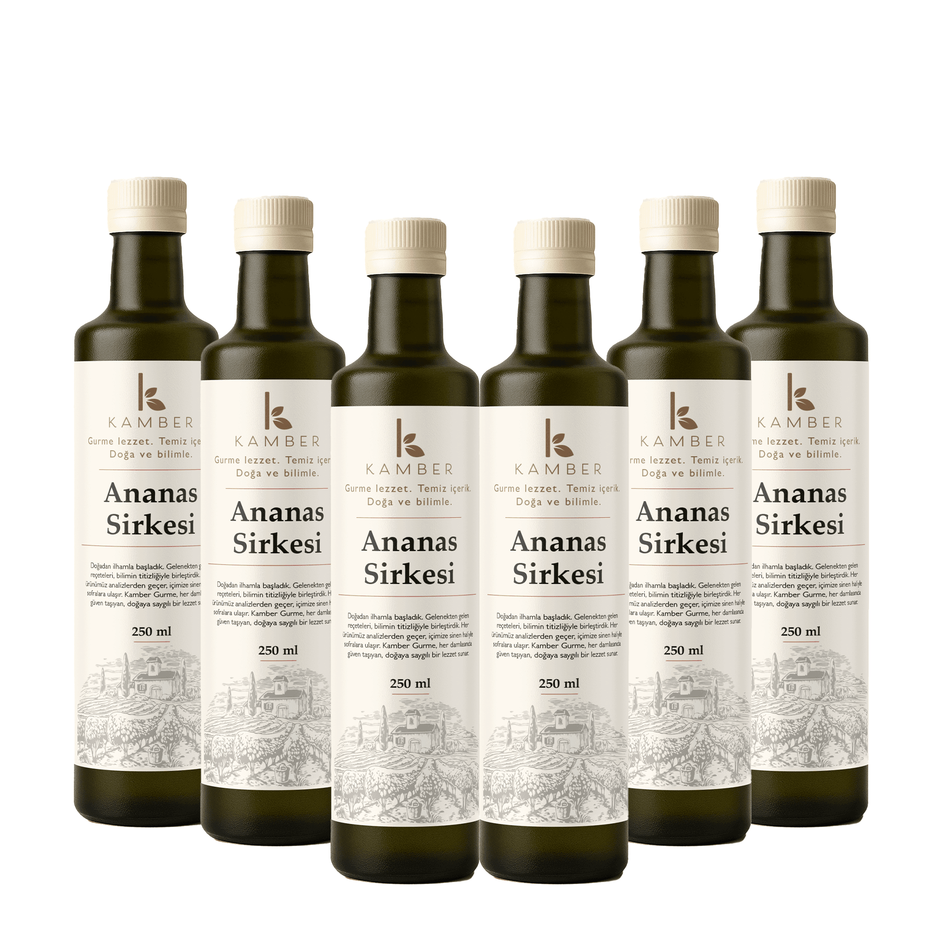 6'lı Ananas Sirkesi ( 6 x250 ML) - YENİ ÜRETİM