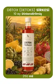 D8TOX (Detoks) Sirkesi 250 ML (8 Farklı Meyve) - 10 Ay Dinlendirilmiş