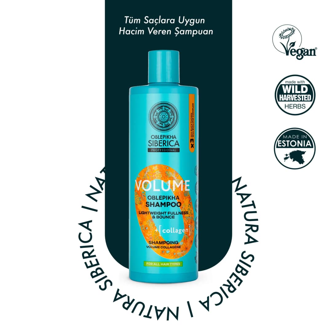 Natura Siberica Tüm Saçlara Uygun Hacim Veren Şampuan 400 ml - NS O Volume Oblepikha