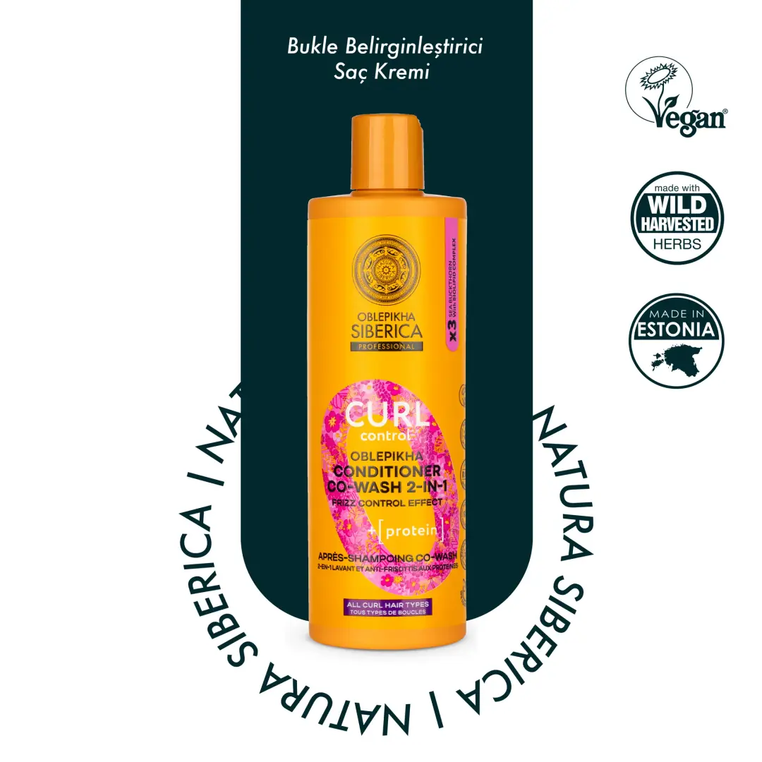 Natura Siberica Bukle Belirginleştirici Saç Kremi 400 ml - NS O Curl Control Oblepikha
