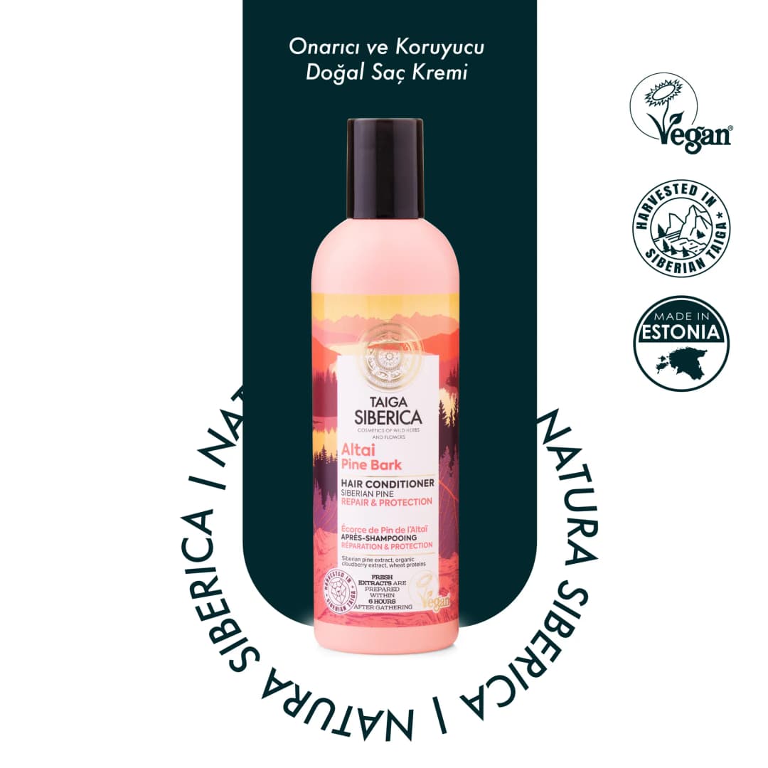 Natura Siberica Onarıcı ve Koruyucu Doğal Saç Kremi 270 ml - Taiga Siberica,
