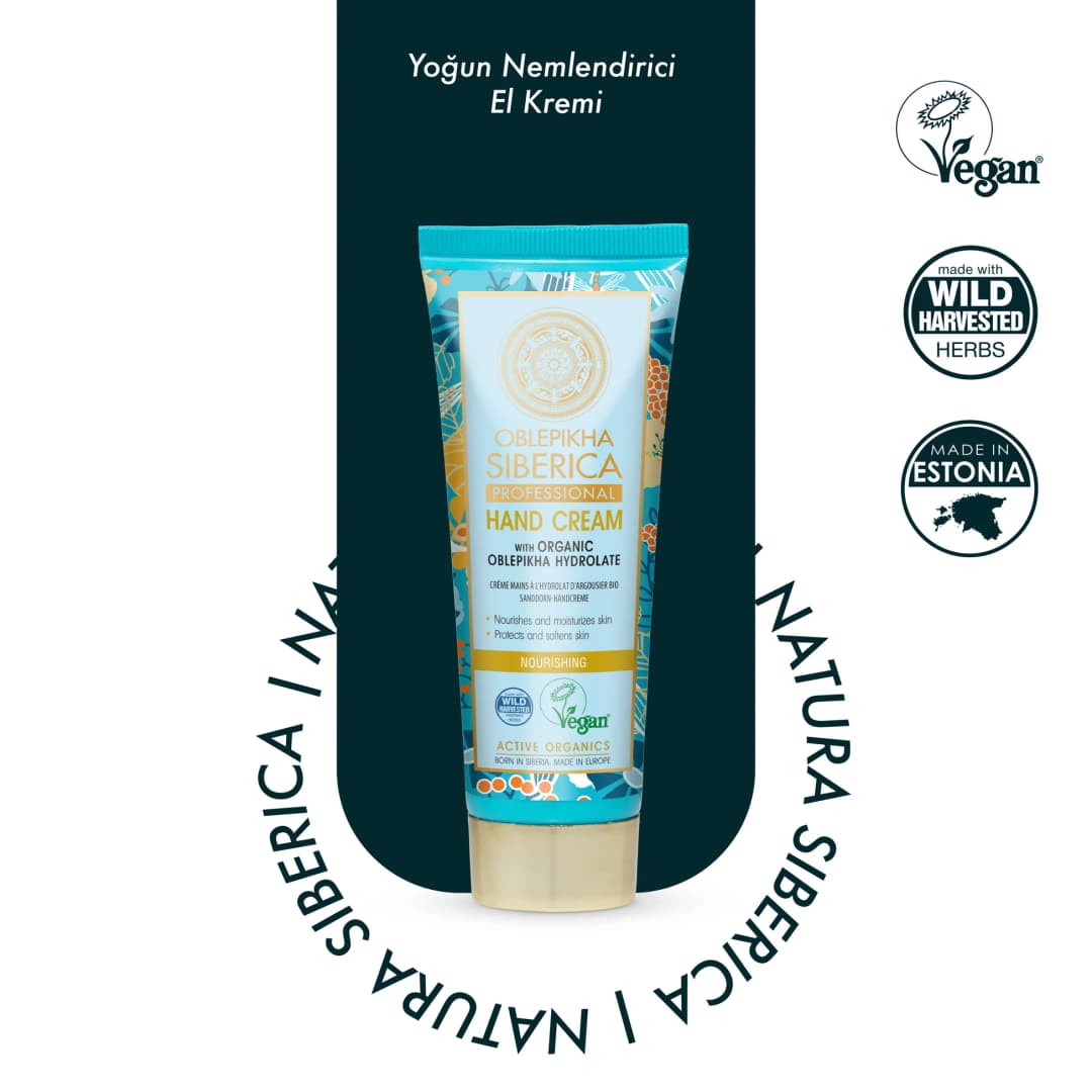 Natura Siberica Yoğun Nemlendirici El Kremi 75 ml - Organik Oblepikha Özlü
