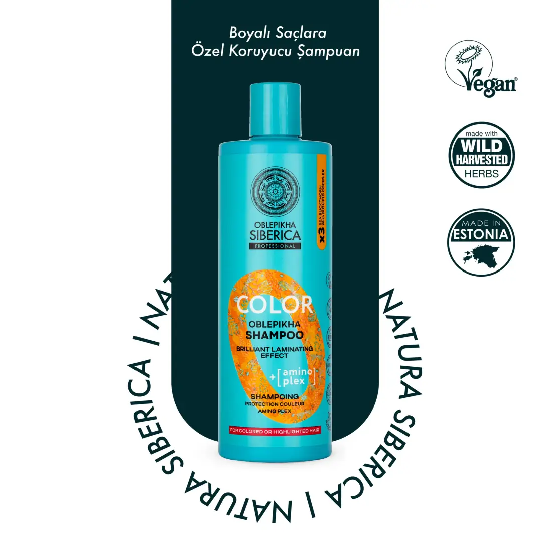Natura Siberica Boyalı Saçlara Özel Koruyucu Şampuan 400 ml - NS O Color Oblepikha