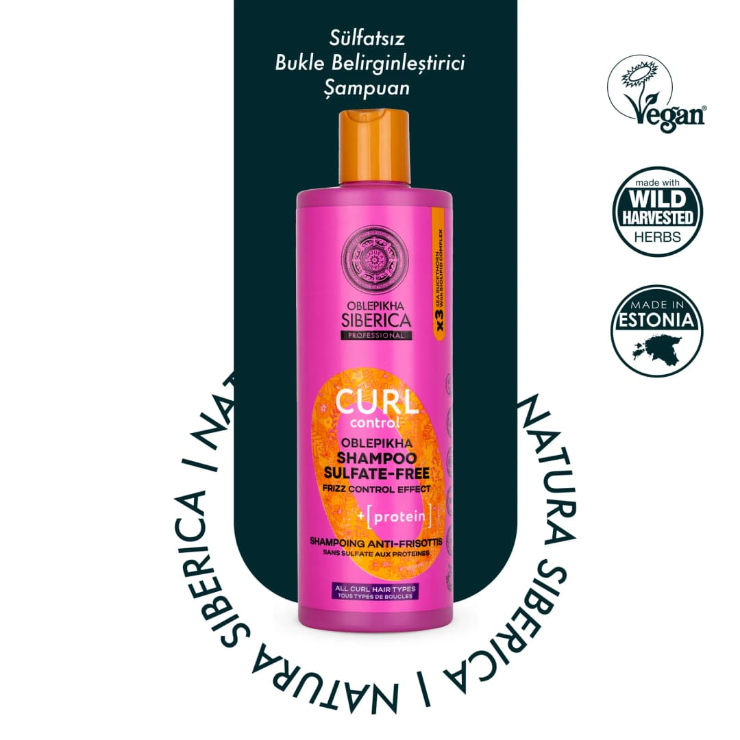 Natura Siberica Sülfatsız Bukle Belirginleştirici Şampuan 400 ml - NS O Curl Control Oblepikha