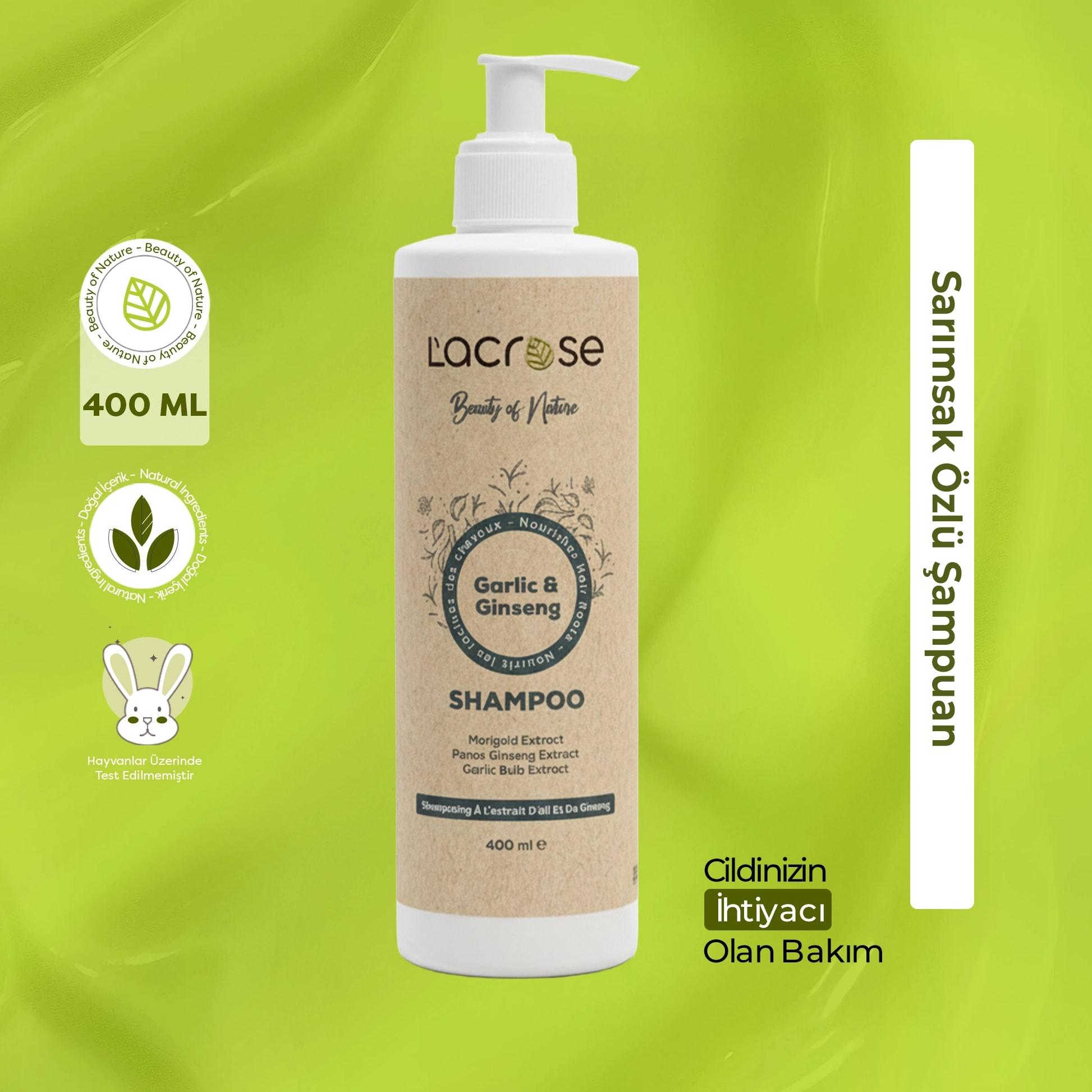 Sarımsak Özlü Şampuan - Garlic Ginseng Shampoo