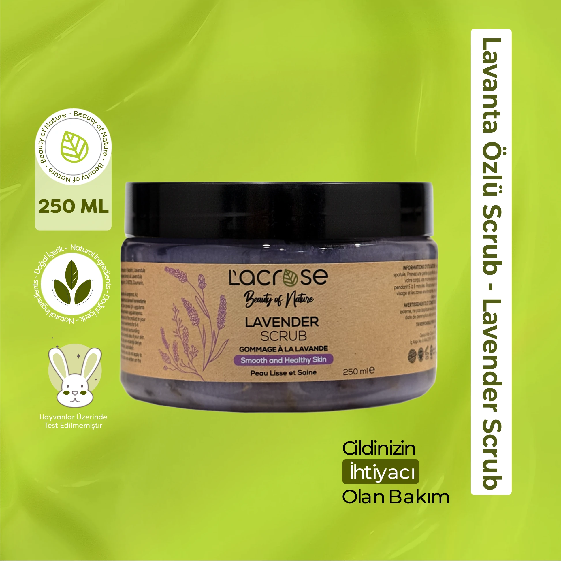 Lavanta Özlü Scrub - Lavender Scrub - 250 ML