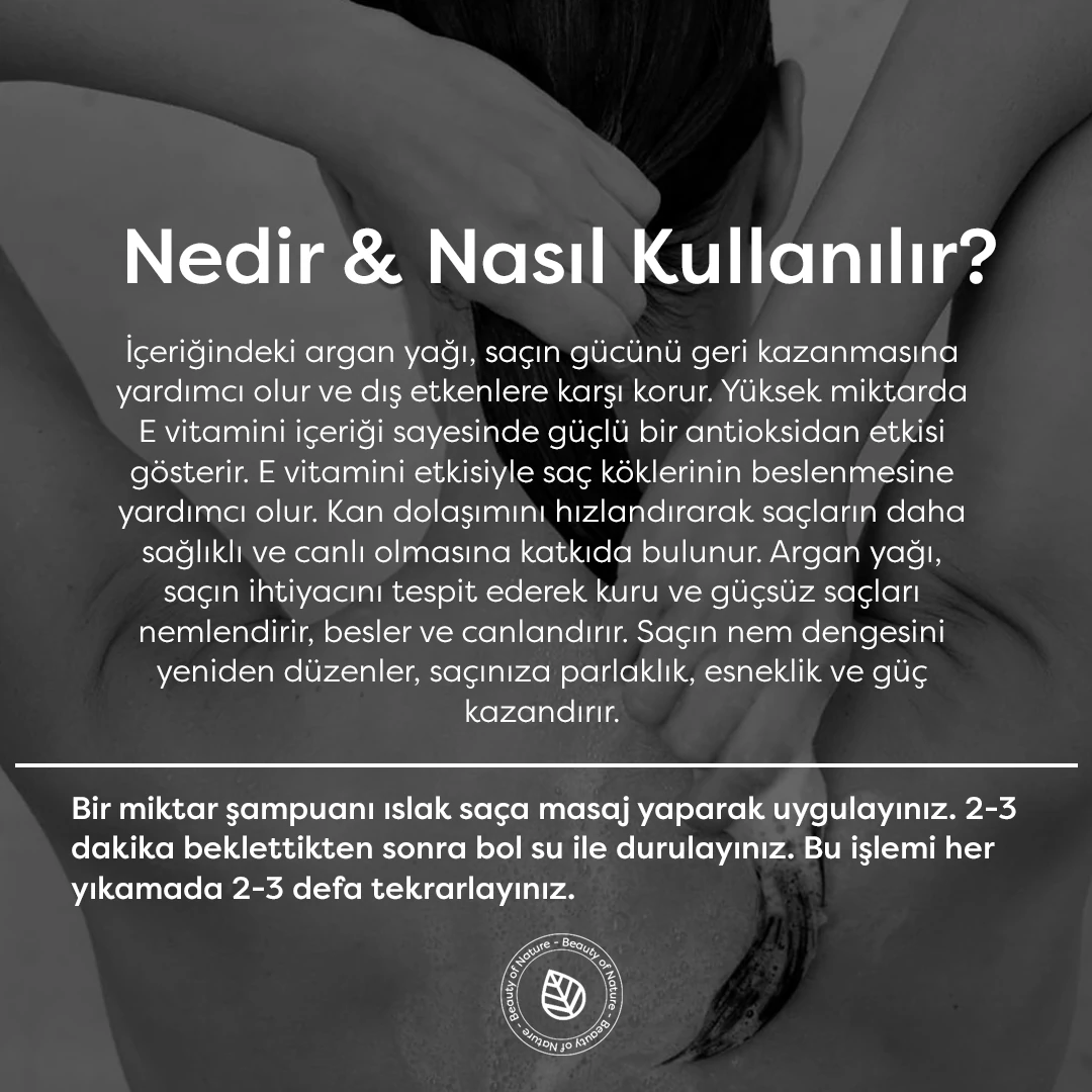 Argan Yağlı Şampuan - Argan Oil Shampoo - 400 ML