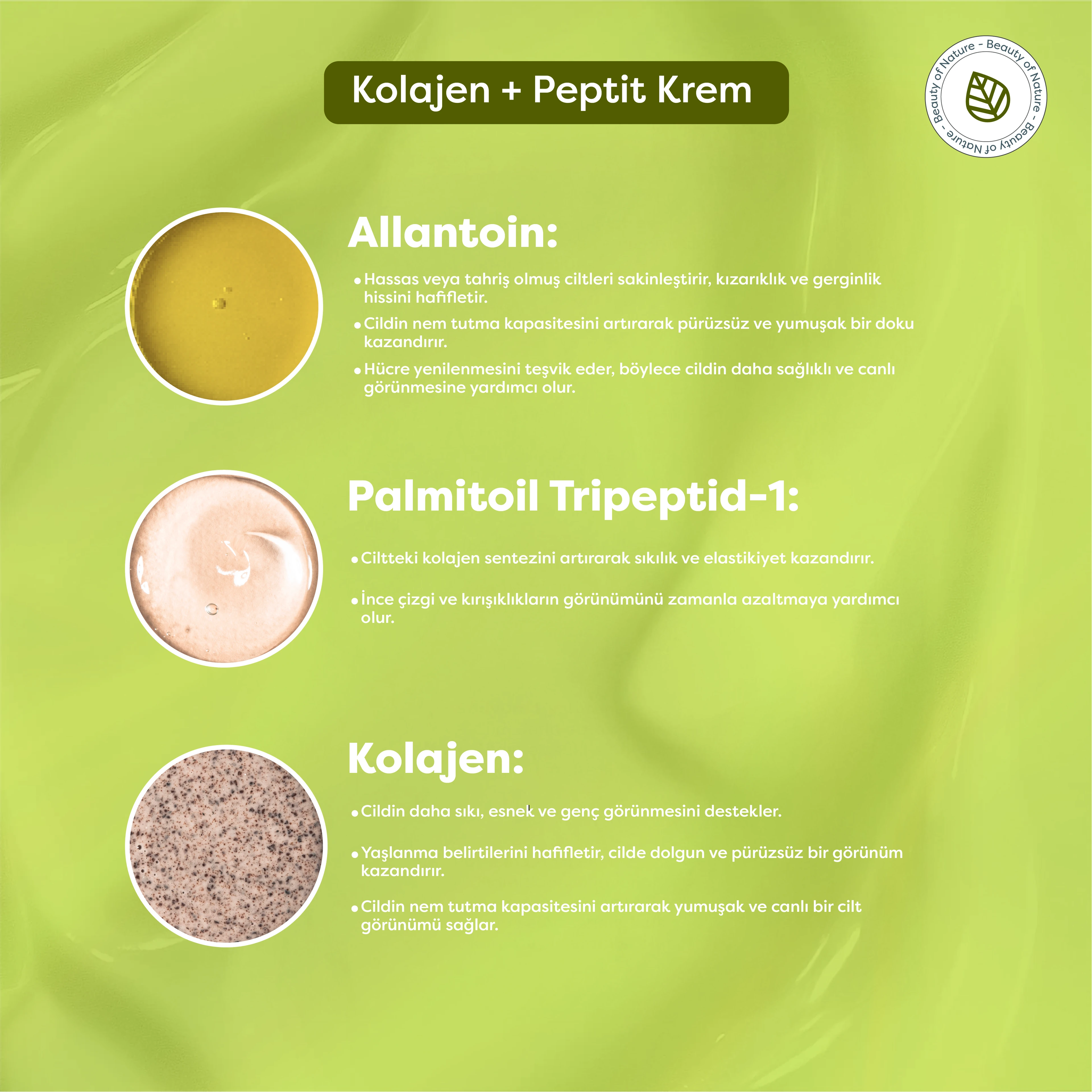Kolajen + Peptit Krem - Collagen Peptide Cream - 30 ML