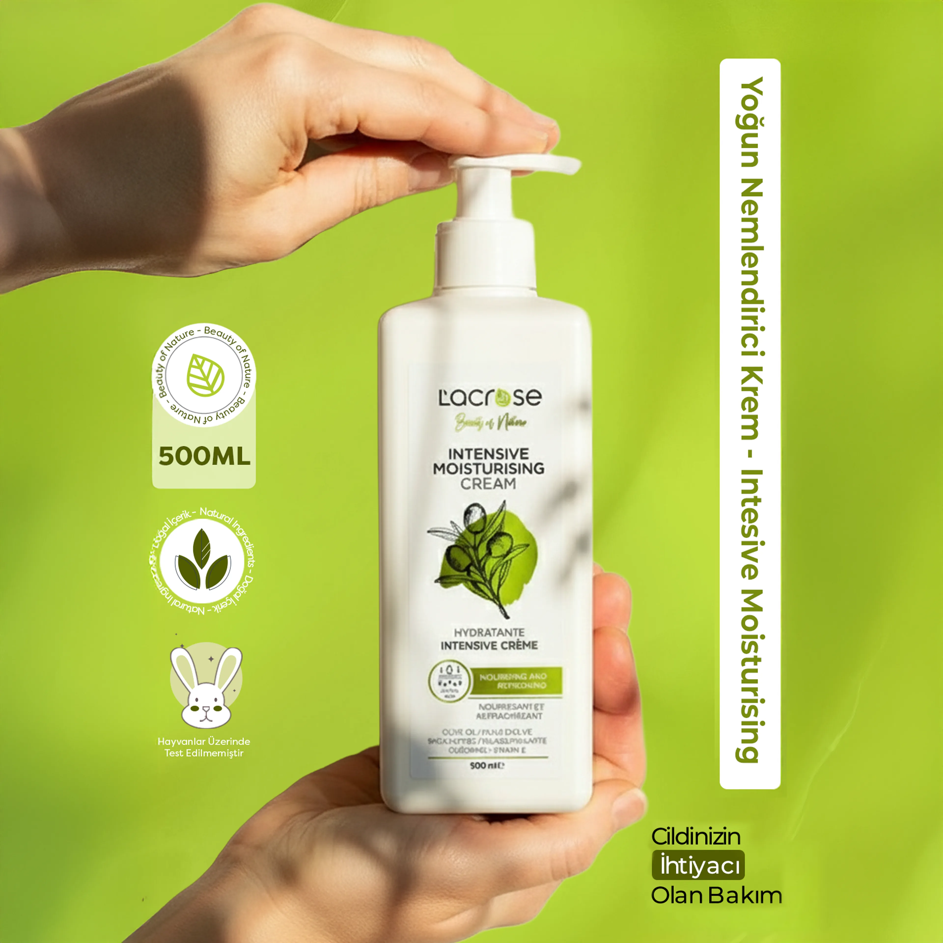 Yoğun Nemlendirici Krem - Intesive Moisturising Cream - 500 ML