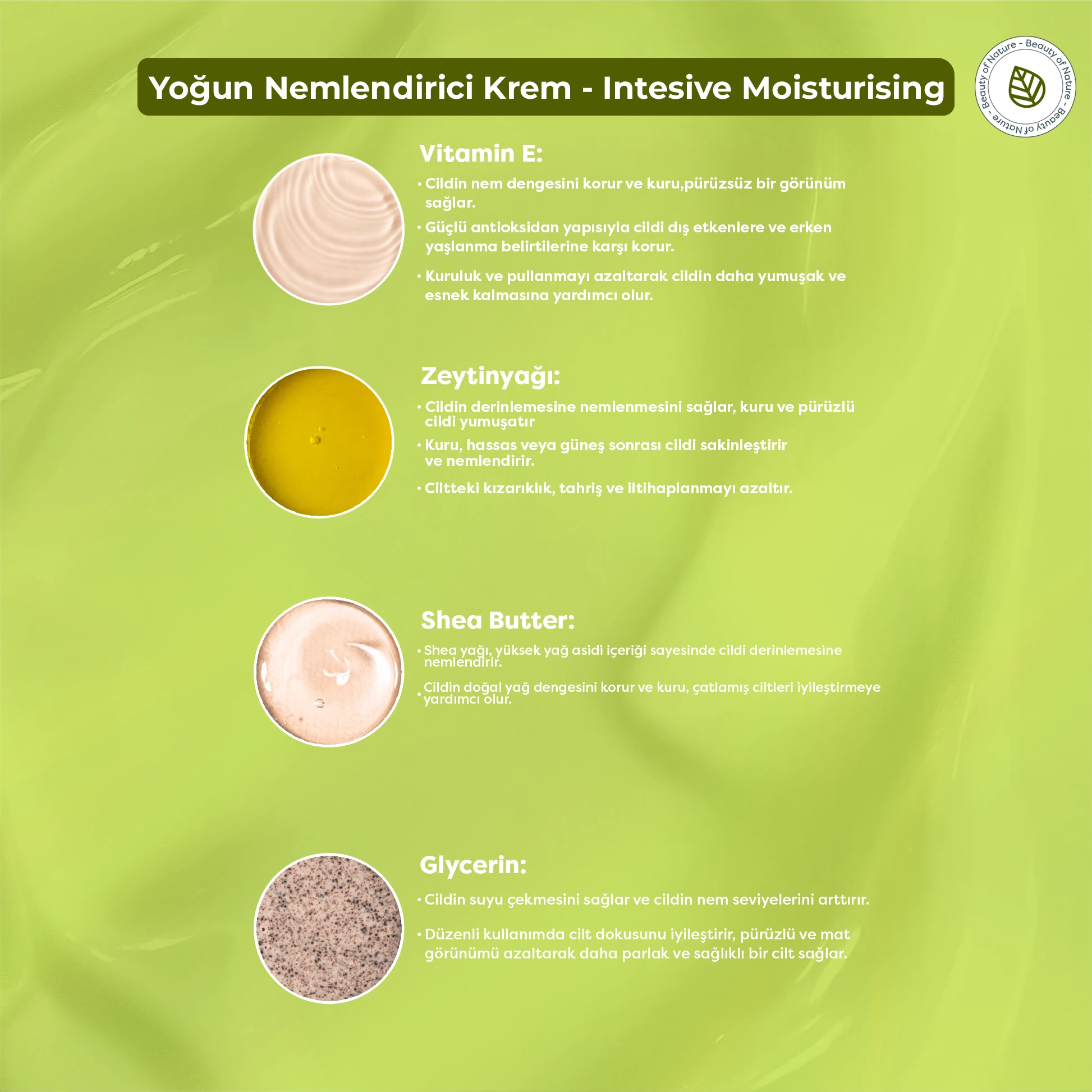 Yoğun Nemlendirici Krem - Intesive Moisturising Cream - 500 ML