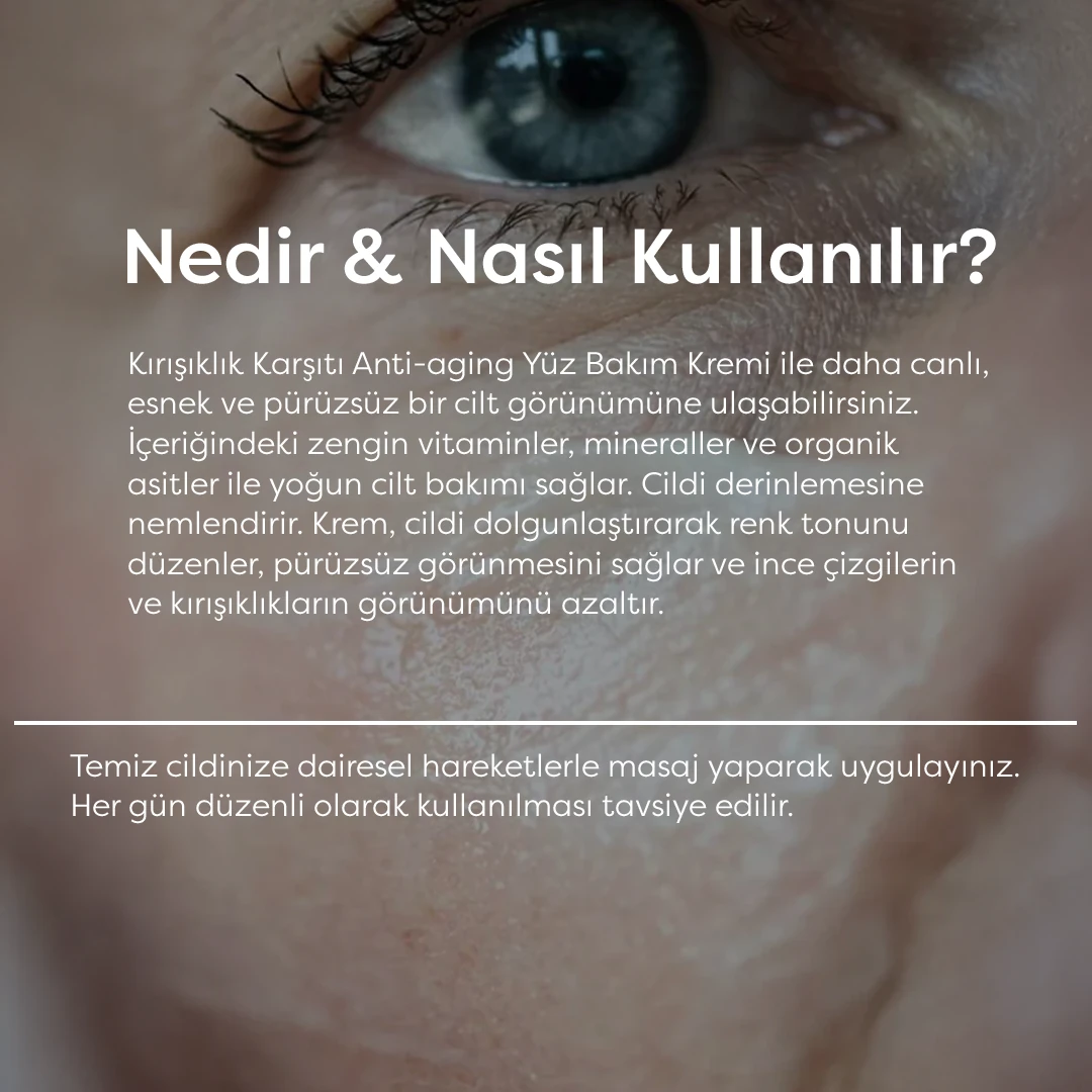 Yaşlanma Karşıtı Aydınlatıcı Krem - Anti Aging Cream - 45 ml